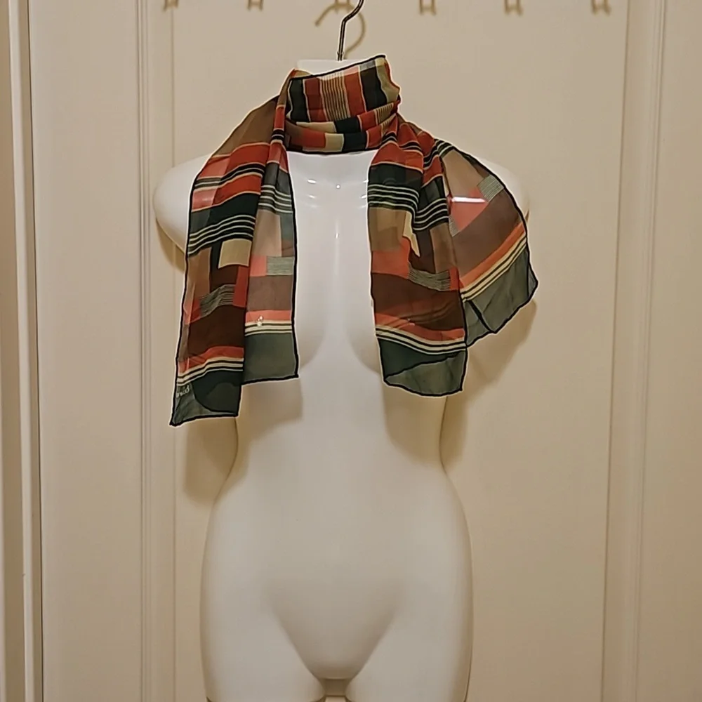Echo silk scarf